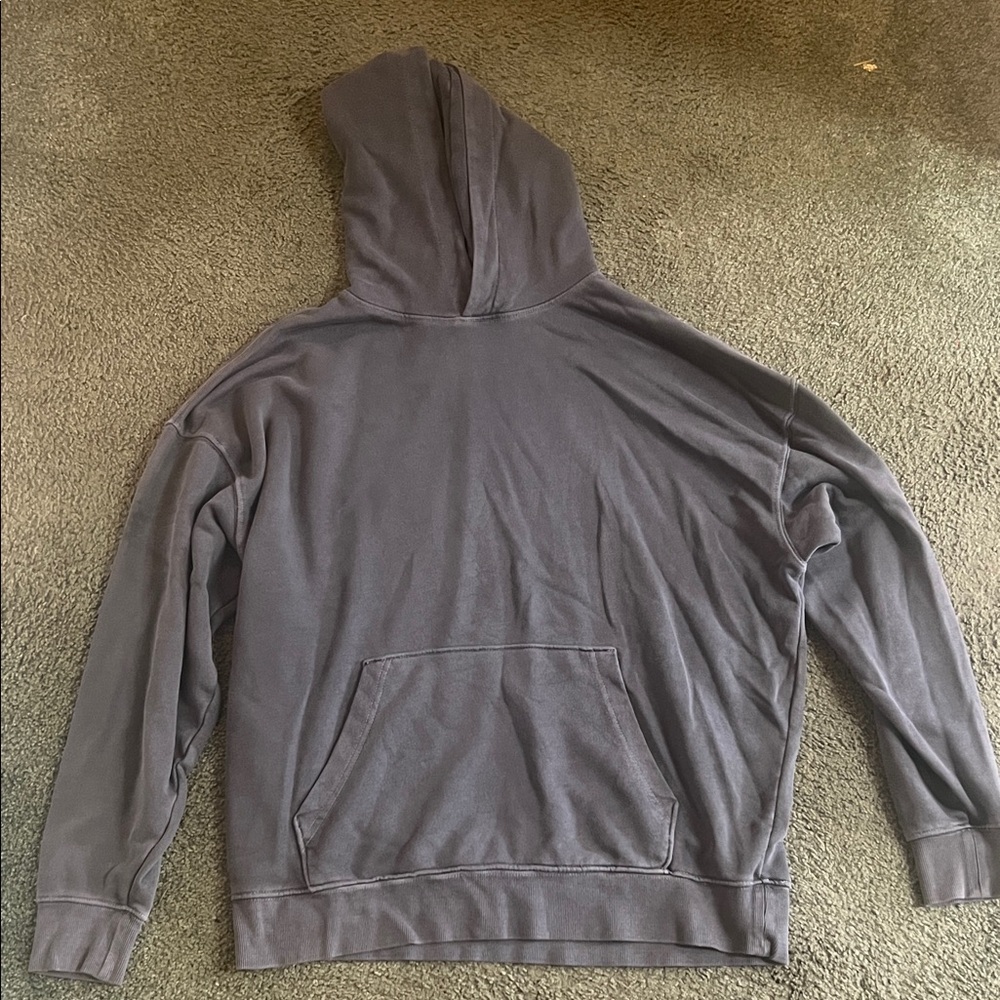 No Boundaries L Oversize Fit Gray Pullover Hoodie